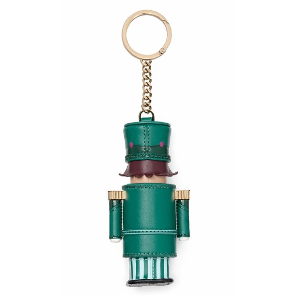 New Kate Spade Oh What 3D Nutcracker Key Chain Green Multi - Picture 3 of 3